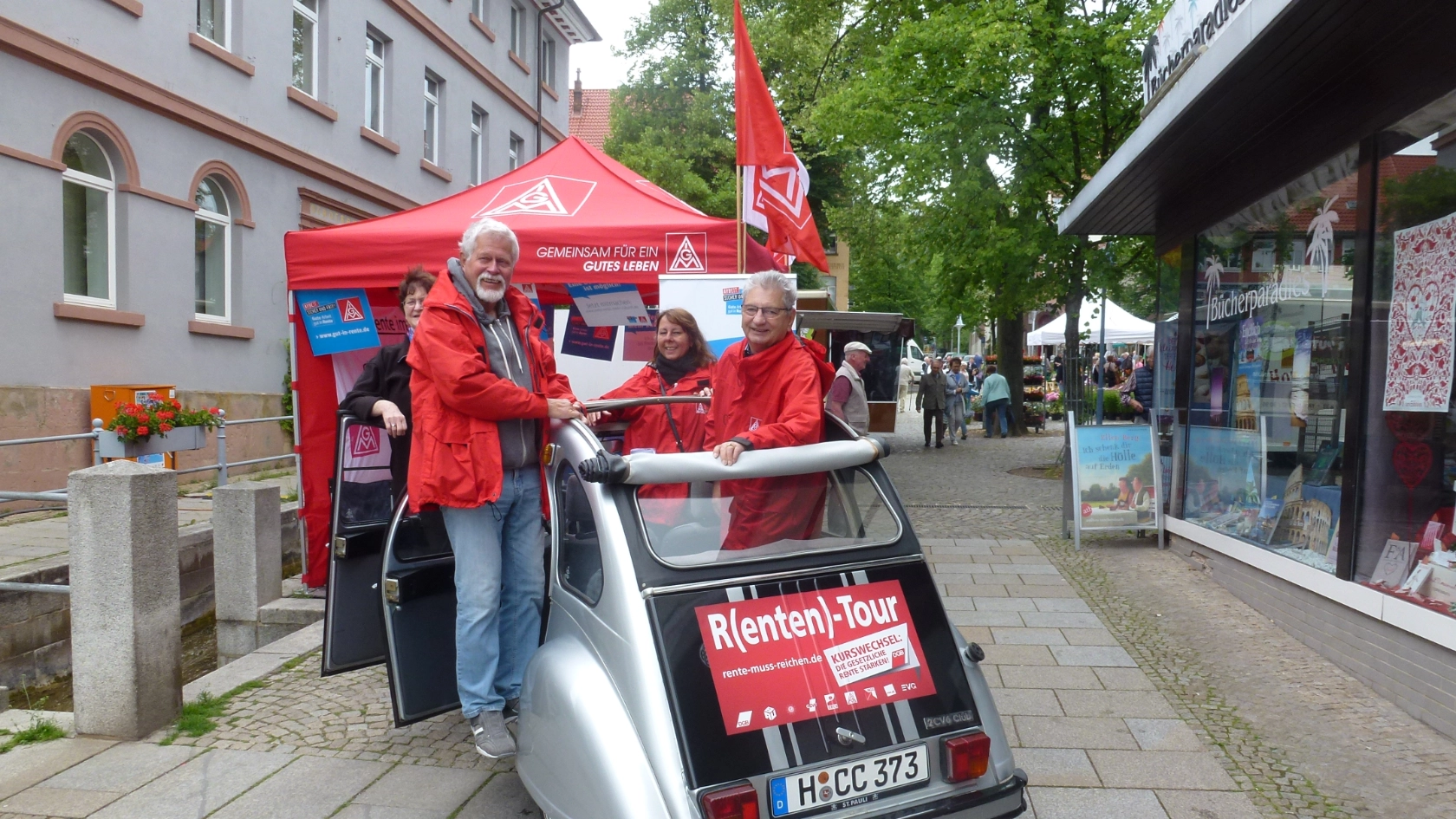 Foto von der Aktion in Alfeld im Juni 2017.