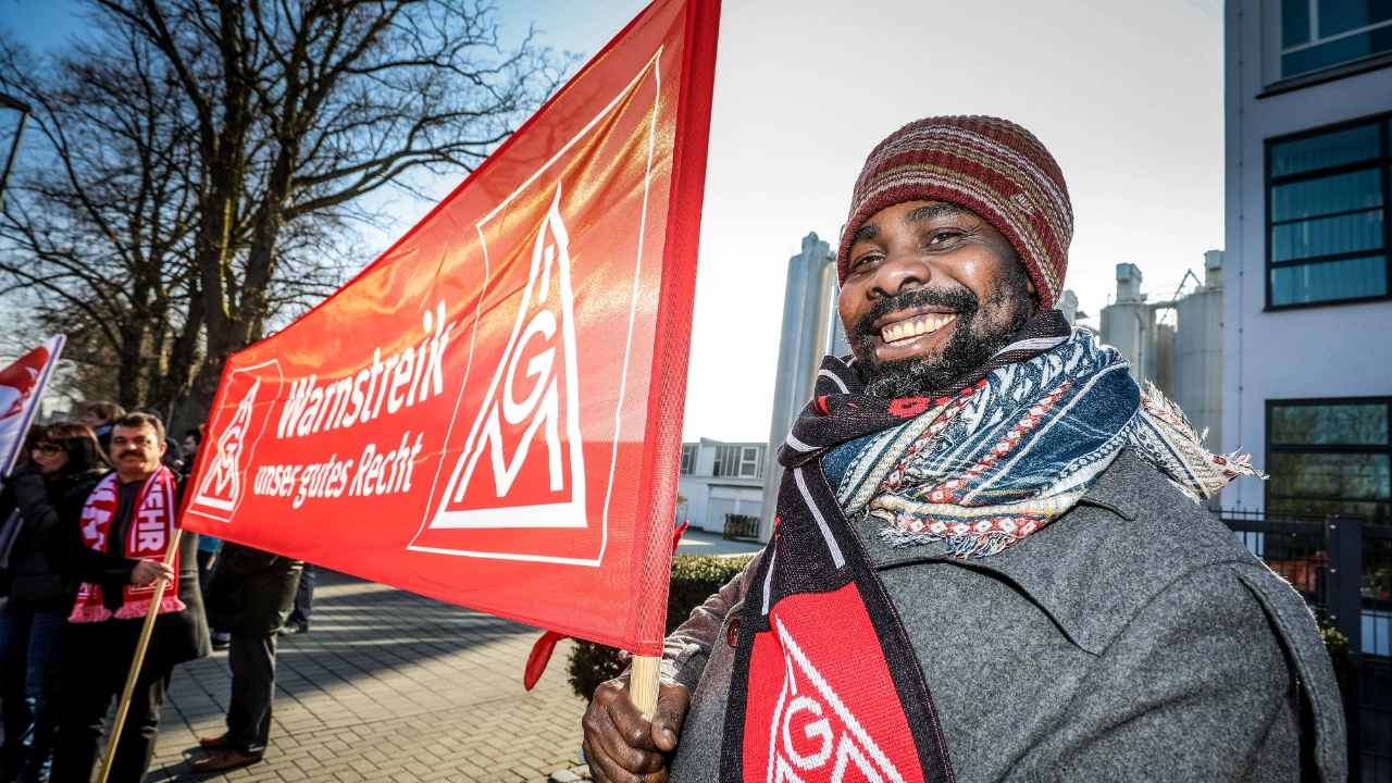 Warnstreik Textil