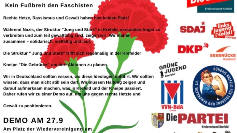 Demo gegenNazis in KR-2