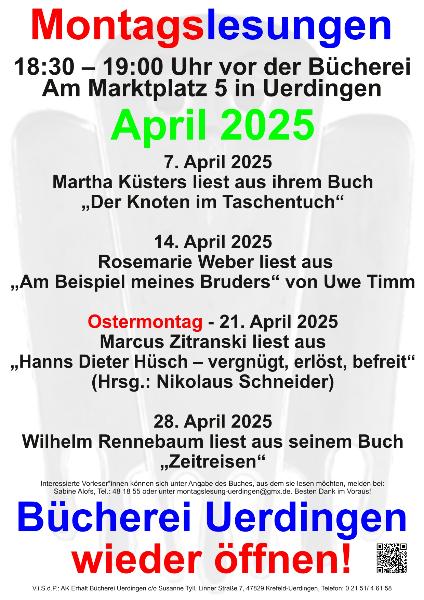 Montagslesungen April´25